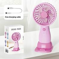 El Tipi Mini Fan �arjl� Vantilat�r (3 Kademeli H�z Ayar�)