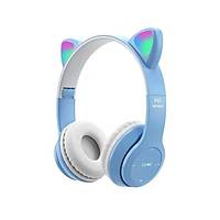 P47M Kedi Kulak Kablosuz Kulak �st� Bluetooth Kulakl�k