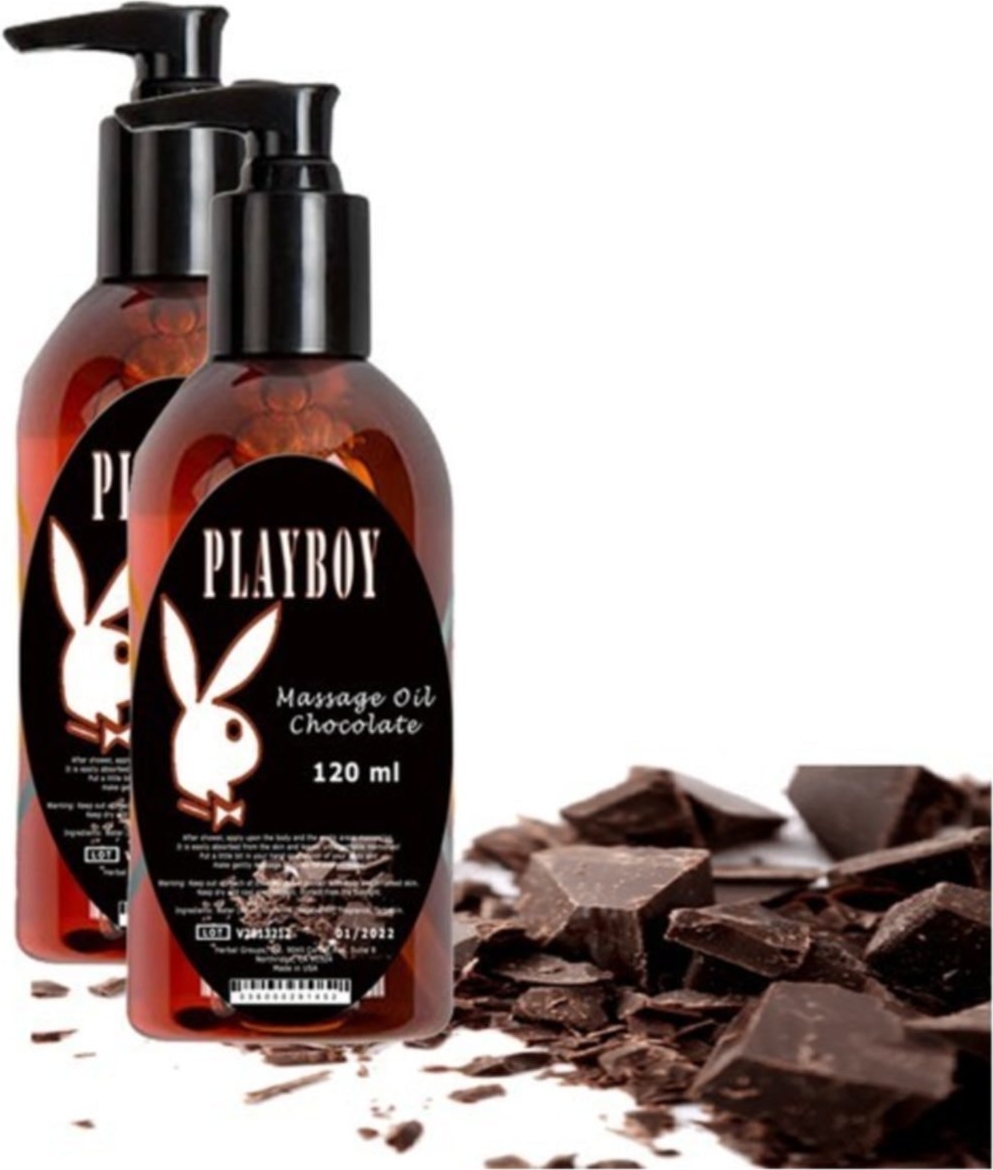 Playboy Playboy Chocolate Massage Oil 2 Adet Çikolata Aromalı Vücut Masaj Yağı
