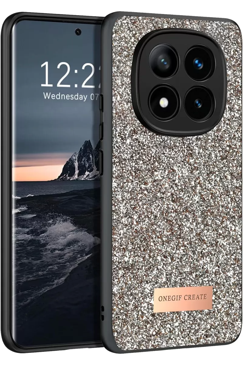 Note 14 Pro 4G Bright Simli Kapak - Gold
