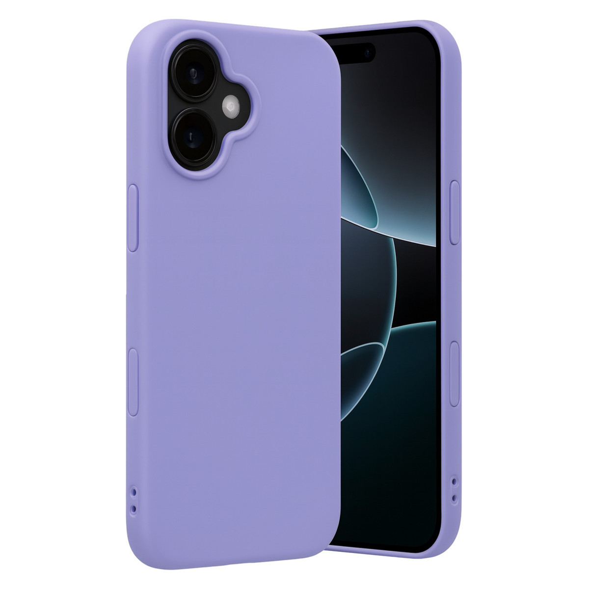 iPhone 17 Nano içi Kadife Silikon - Lila