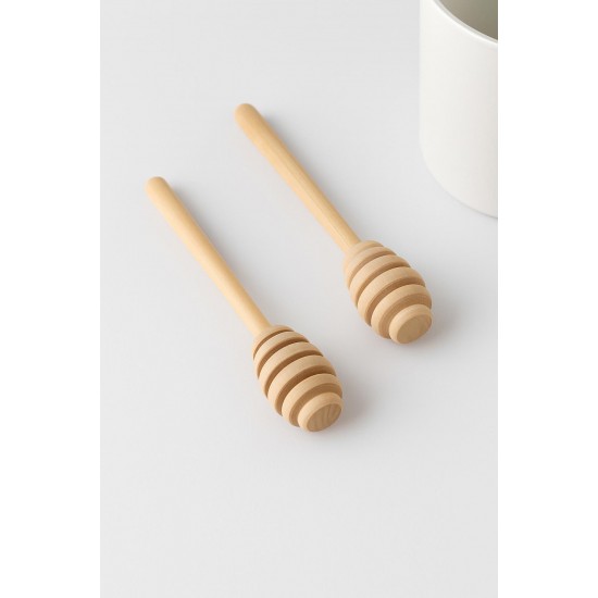 Ahşap Bal Kaşığı Seti 2’li 16,5 cm