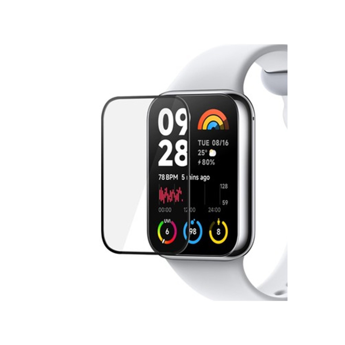 Smart Band 8 Pro Polymer Nano Ekran Koruyucu - Şeffaf