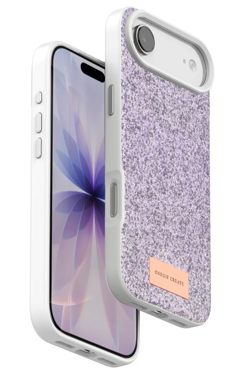 iPhone 17 Air Bright Simli Kapak - Lila