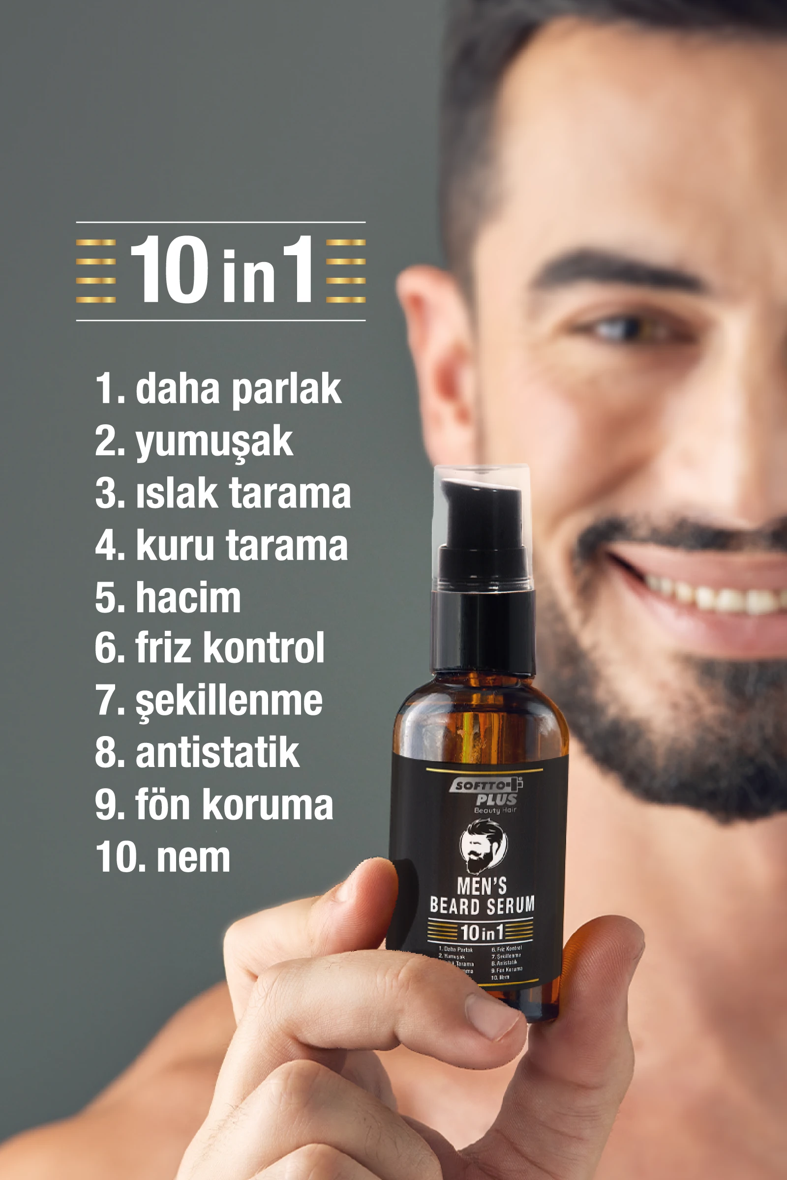 10 In 1 Erkek Sakal Serumu 50 Ml