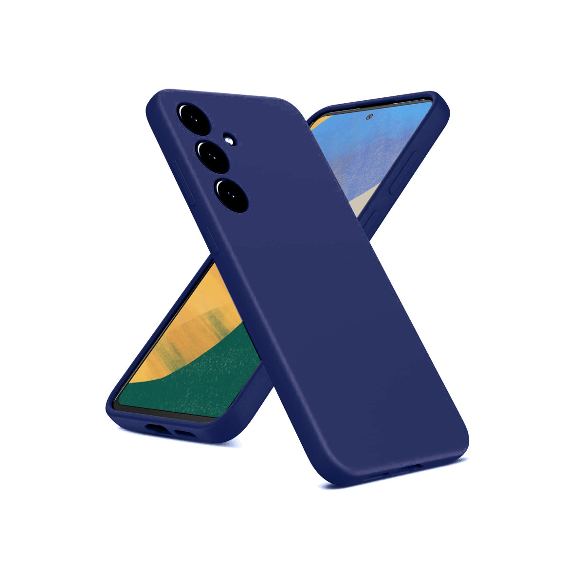 Galaxy A36 Kılıf Nano içi Kadife Silikon - Lacivert