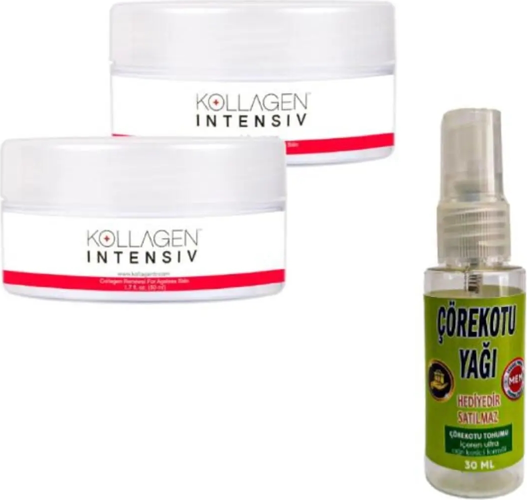 Süper Kollagen Intensiv Yüz Bakım Kremi 50 Mlx 2 Ad+Masaj Yağıyla