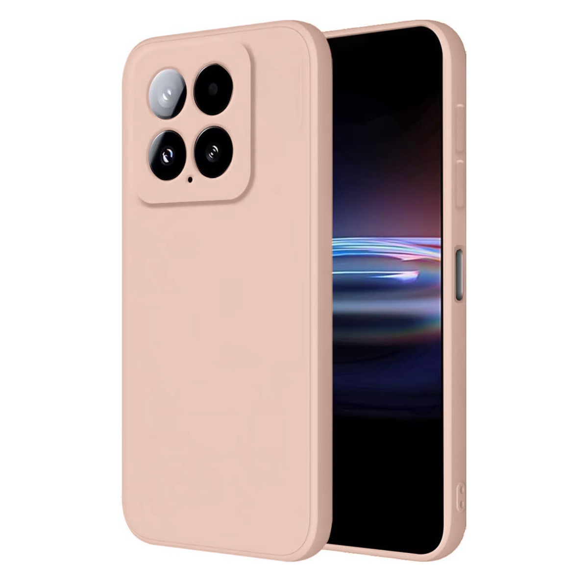 Mi 14T Pro Kılıf Nano içi Kadife Silikon - Pudra