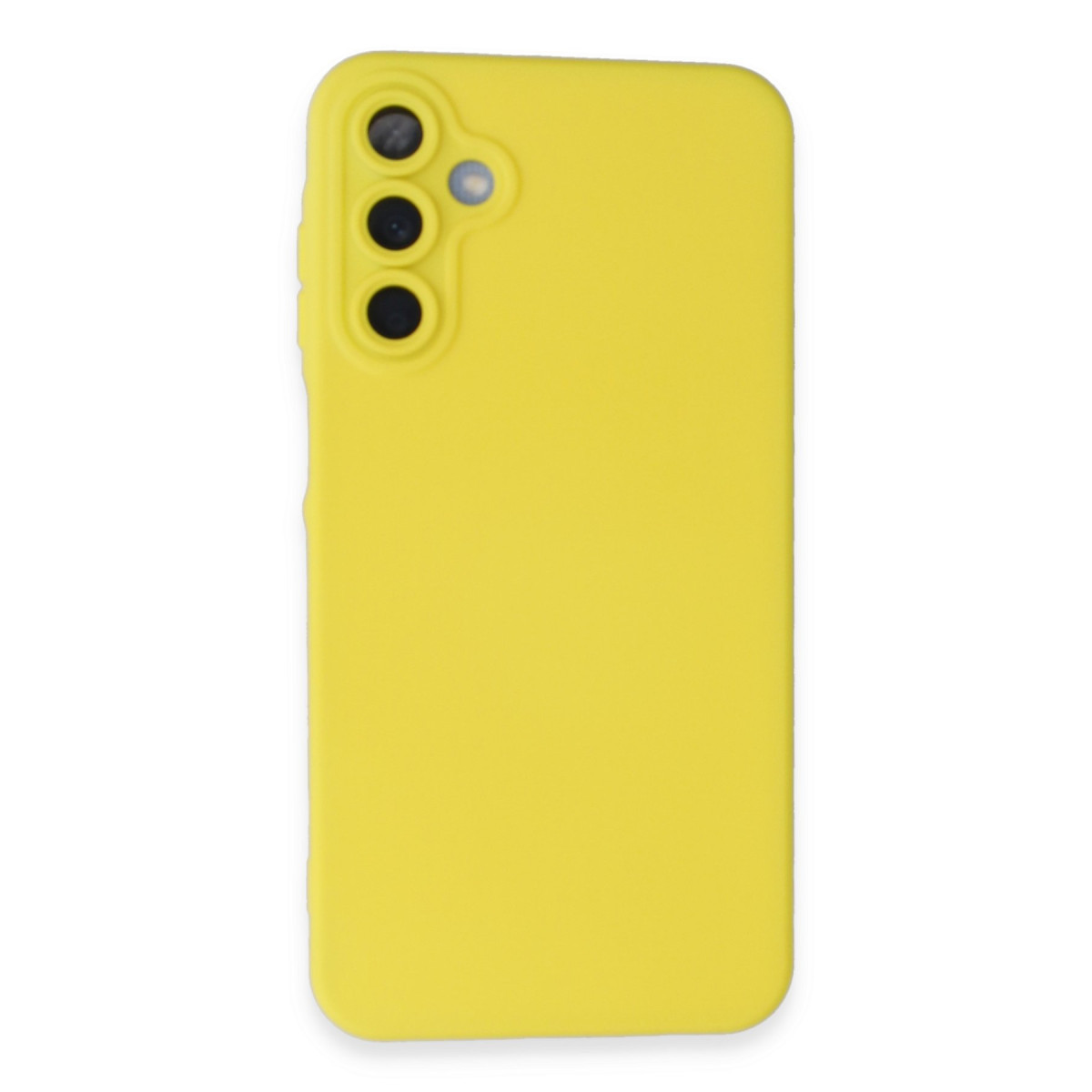 Galaxy A05S Kılıf Nano içi Kadife Silikon - Sarı