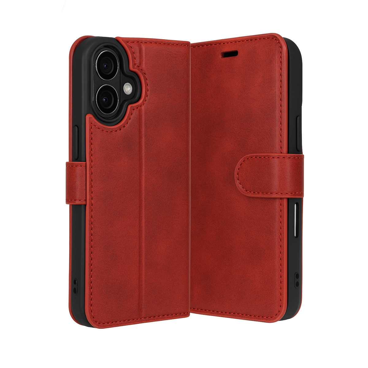 iPhone 17 Trend S Plus Kapaklı Kılıf - Kırmızı