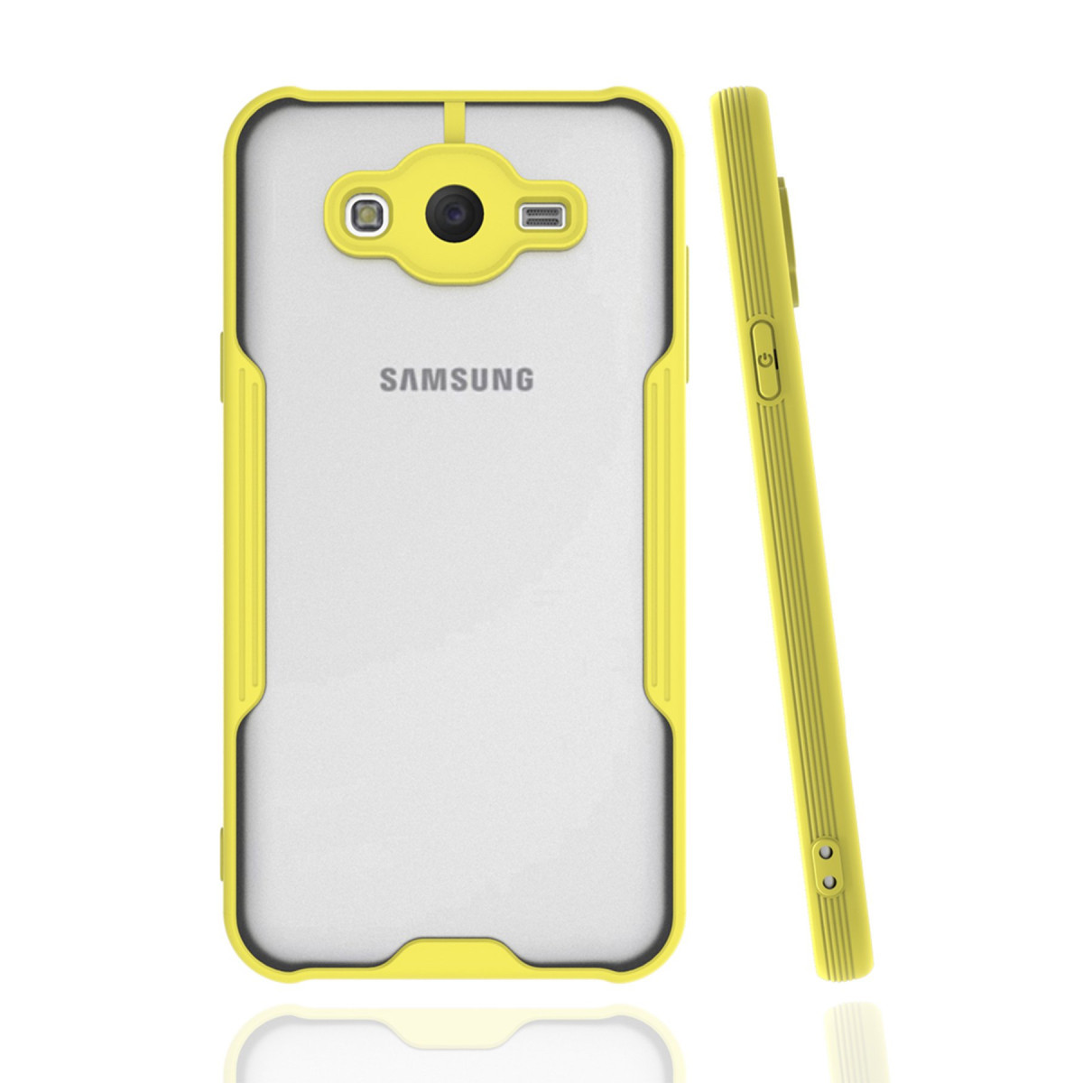 Galaxy J7 Kılıf Platin Silikon - Sarı