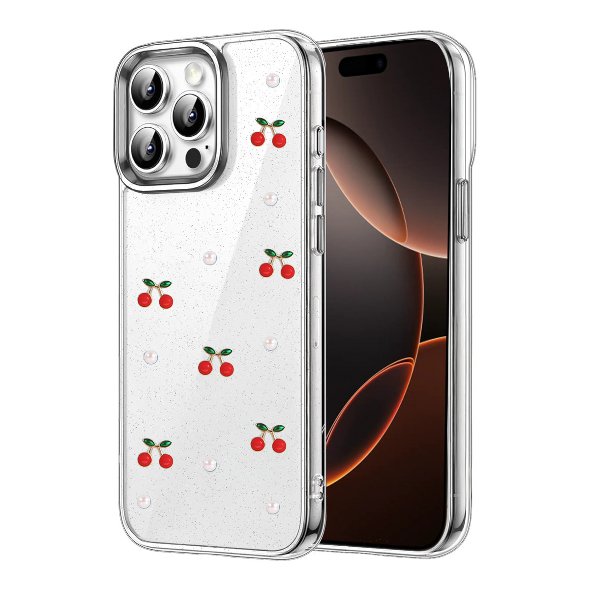 iPhone 15 Pro Max Fiyonk Desenli Kapak - Desen 9