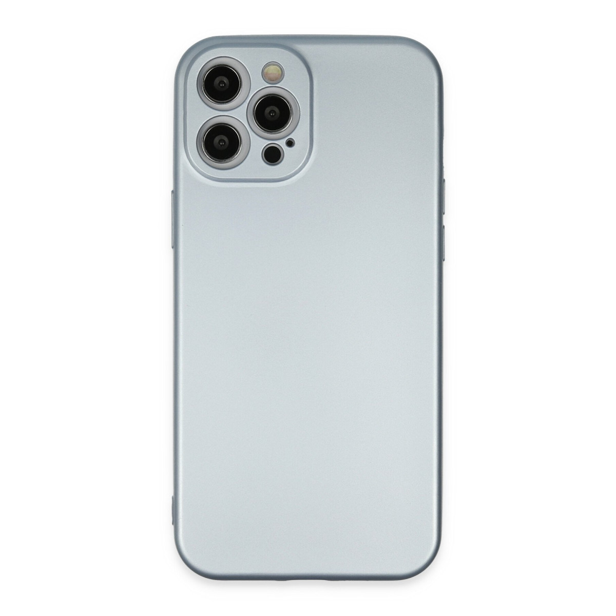 iPhone 12 Pro Max Kılıf Nano içi Kadife Silikon - Sky Blue