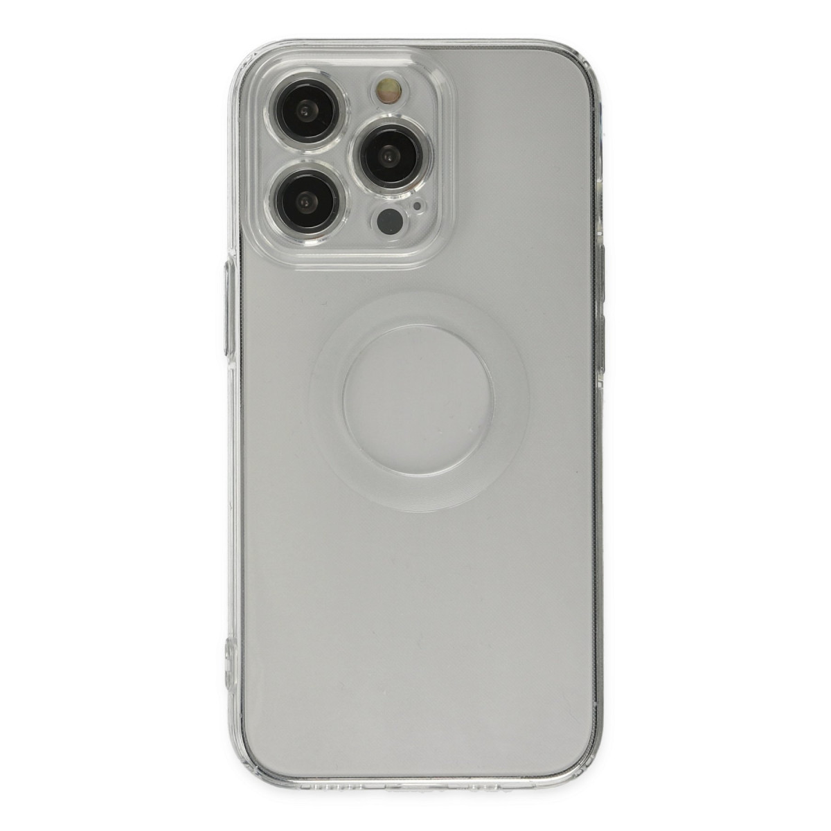 iPhone 14 Pro Kılıf Santa Lens Silikon - Şeffaf