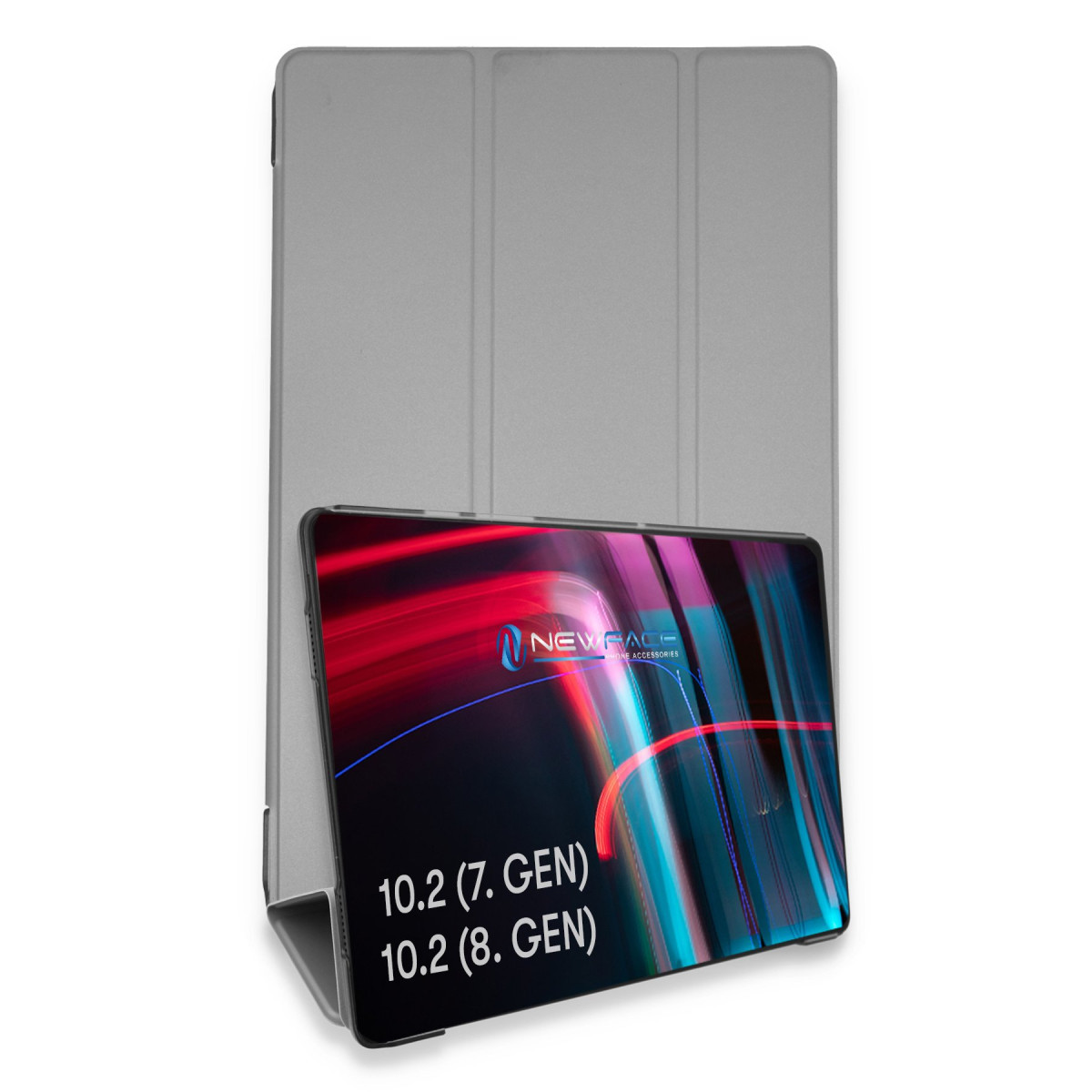 iPad 10.2 (7.nesil) Kılıf Tablet Smart Kılıf - Gri