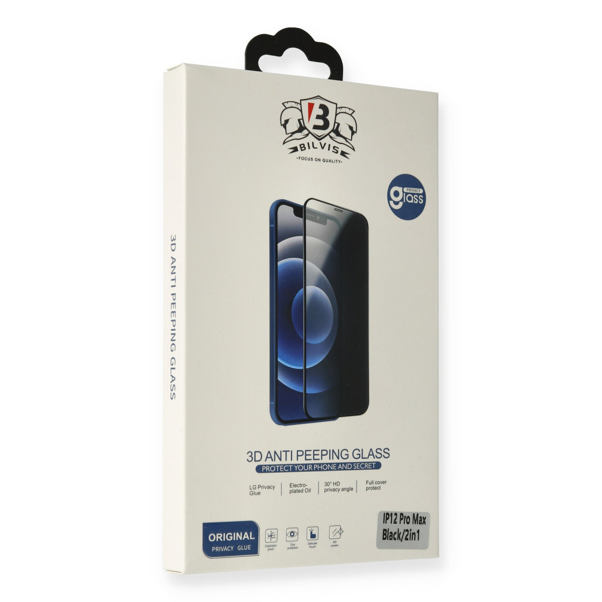 iPhone 13 Pro Max Bilvis Hayalet Cam Ekran Koruyucu