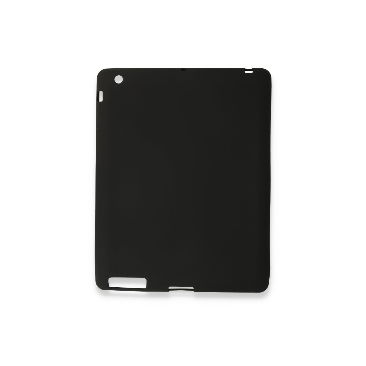 iPad 4 9.7 Kılıf Evo Tablet Silikon - Siyah