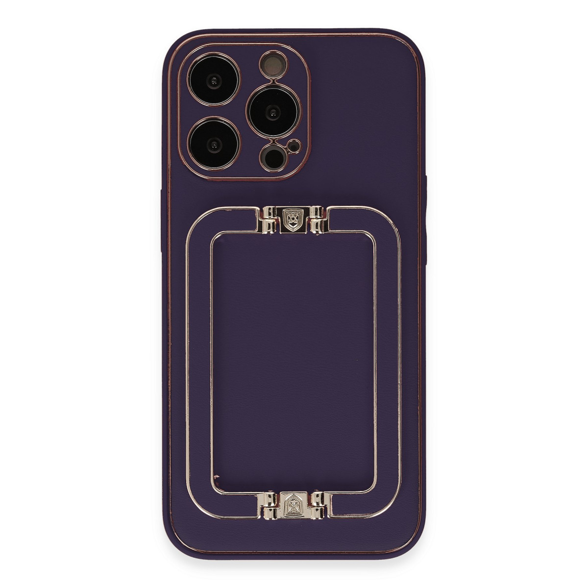 iPhone 14 Pro Max Kılıf Coco Elit Kapak - Derin Mor