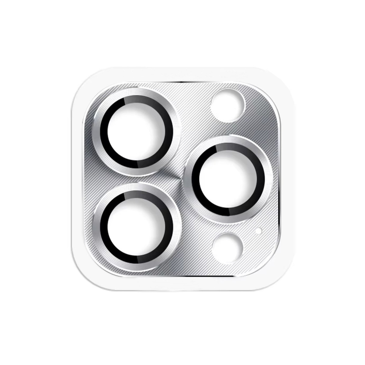 iPhone 16 Pro Max Pers Alüminyum Kamera Lens - Gümüş