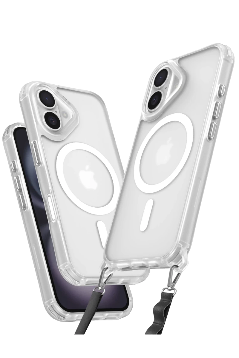Apple iPhone 16 Plus Uyumlu Kılıf Enka Magsafe Silikon Kılıf - Şeffaf