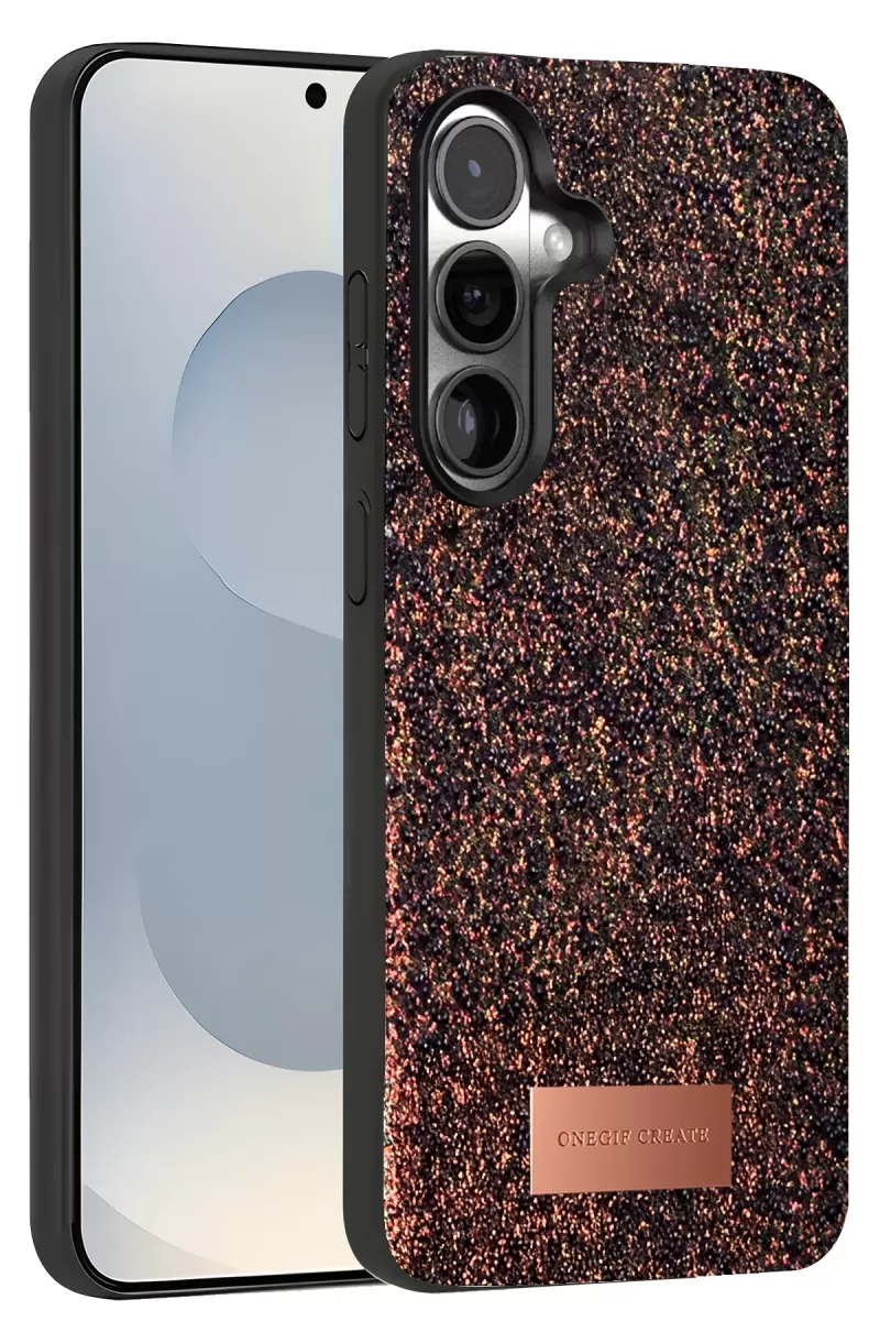 Galaxy S25 Plus Bright Simli Kapak - Derin Mor
