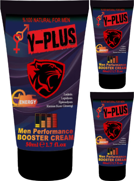Y-Plus Cream 50ML 3 Adet Erkeklere Katılaştırıcı Hareketlendirici Özel Krem