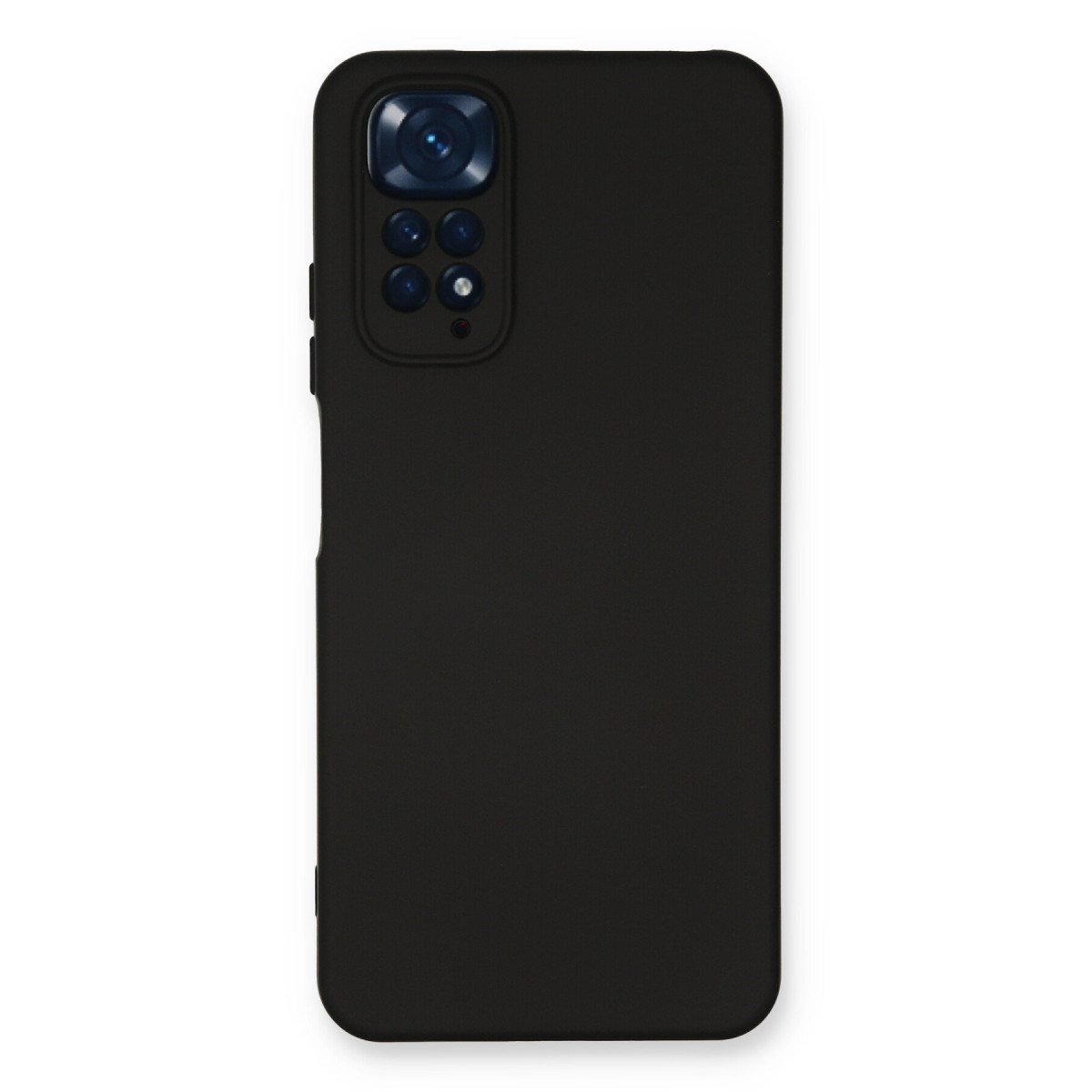 Redmi Note 11 Kılıf Nano içi Kadife Silikon - Siyah