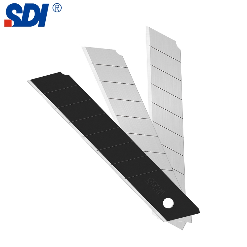 SDI 1404 Çelik Maket Bıçağı Falçata Ucu Yedeği 18mm 60 Derece Büyük 10&amp;#39lu
