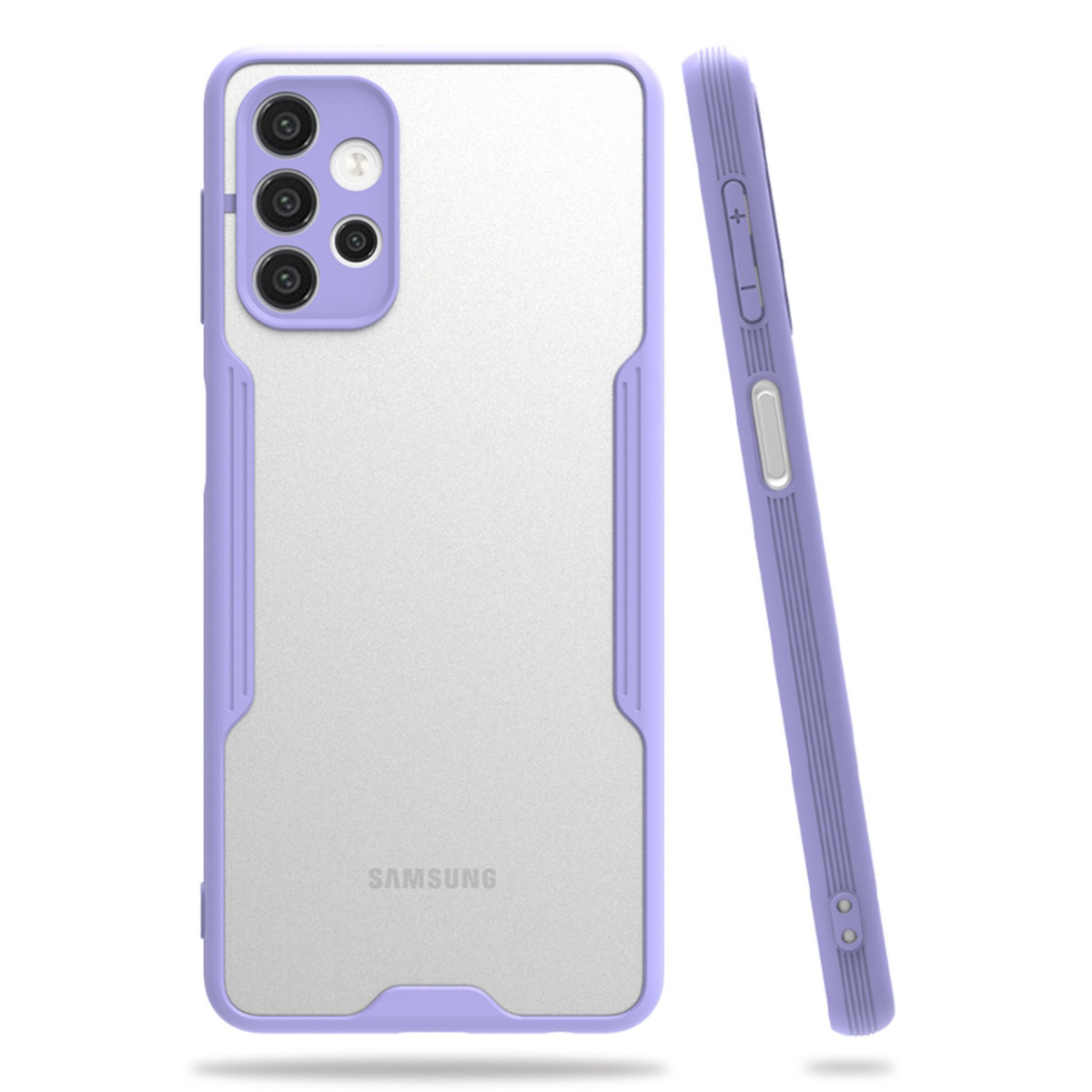 Galaxy A52 Kılıf Platin Silikon - Lila