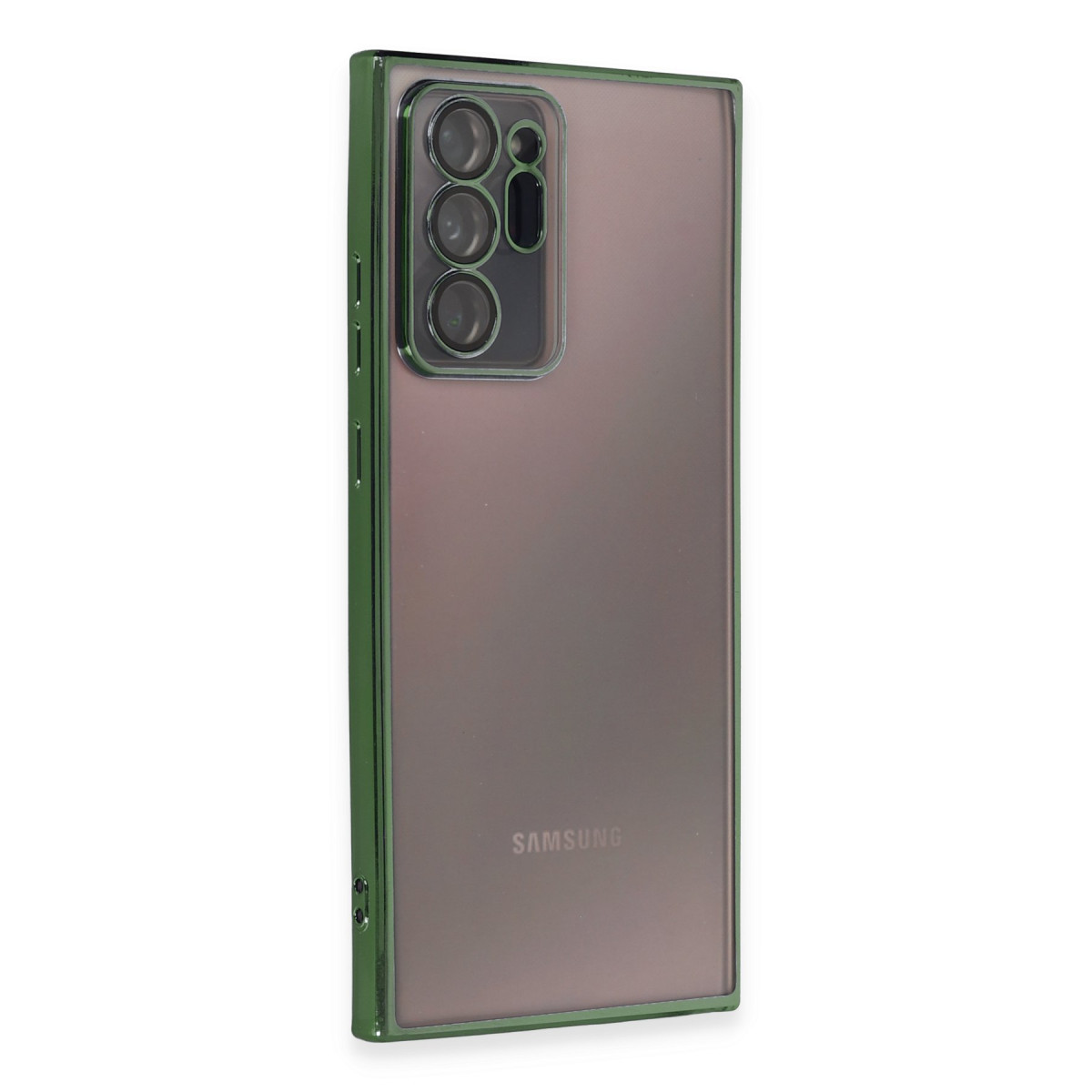 Galaxy Note 20 Ultra Kılıf Razer Lensli Silikon - Yeşil