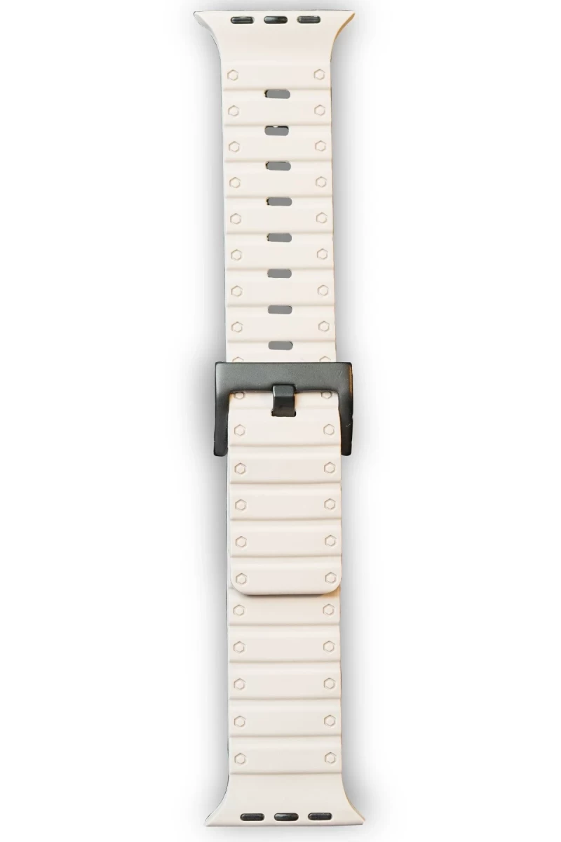 Apple Watch 42mm Uyumlu Magnus Mıknatıslı Silikon Kordon - Yıldız Işığı