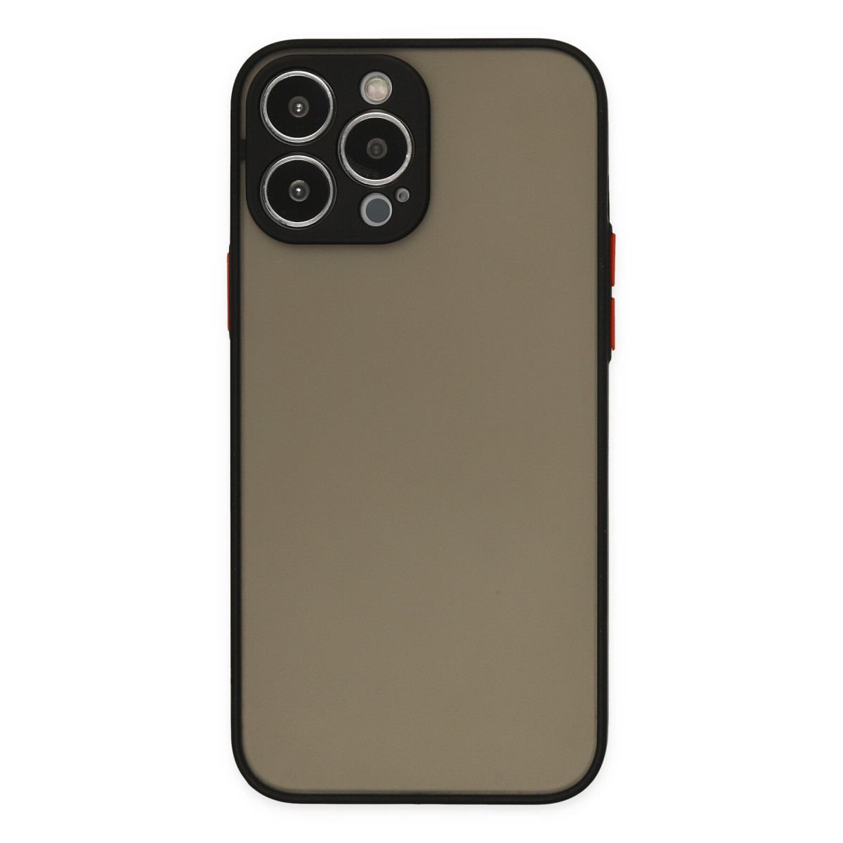 iPhone 13 Pro Max Kılıf Montreal Silikon Kapak - Siyah