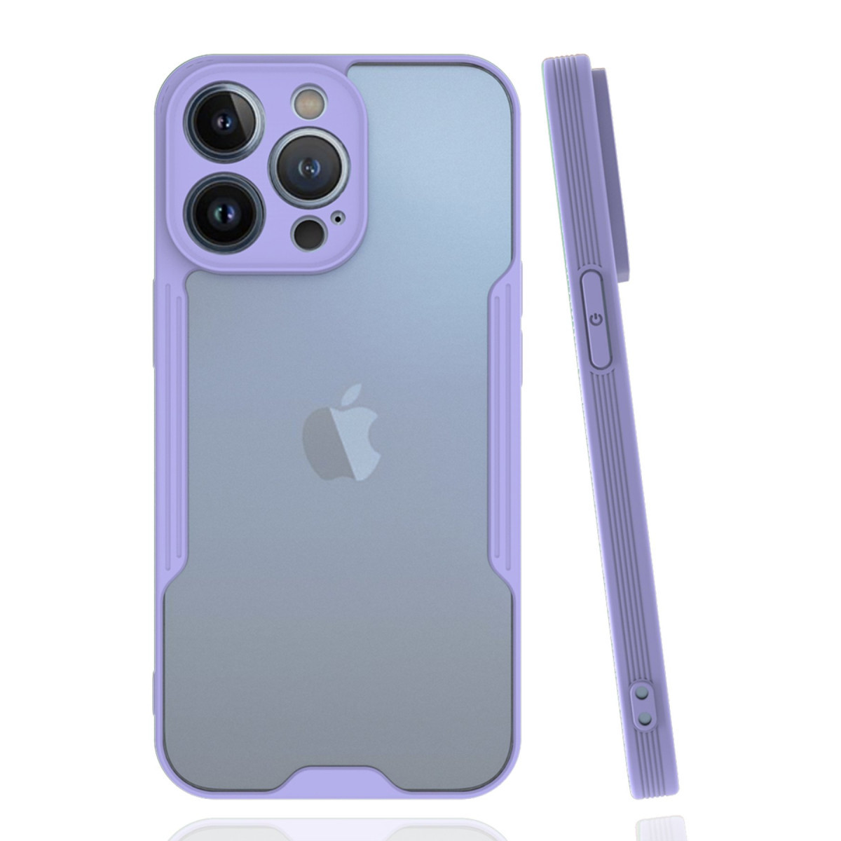 iPhone 14 Pro Max Kılıf Platin Silikon - Lila