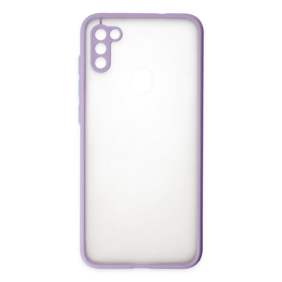Galaxy A11 Kılıf Montreal Silikon Kapak - Mor