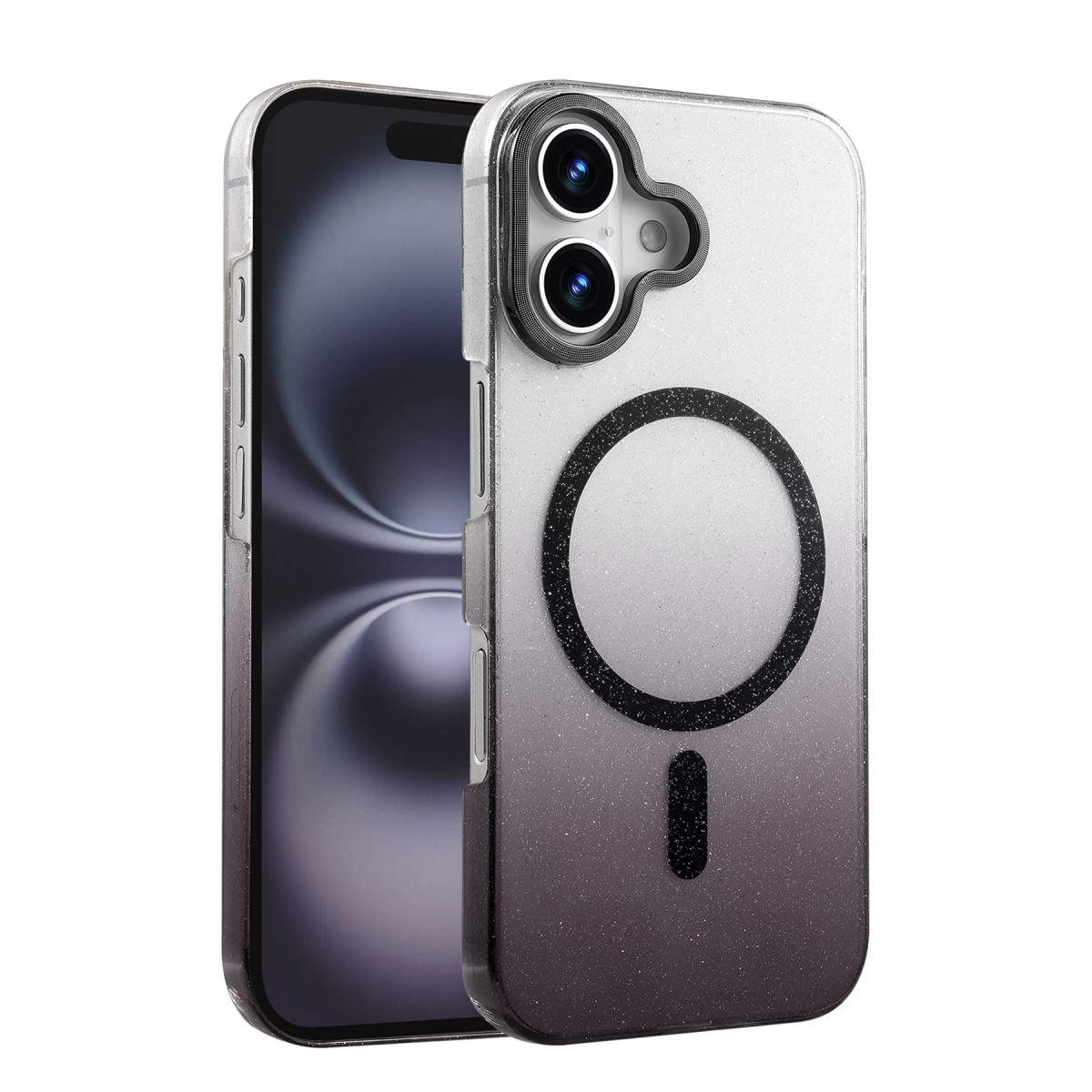 iPhone 16 Plus Glossy Magsafe Kapak - Siyah