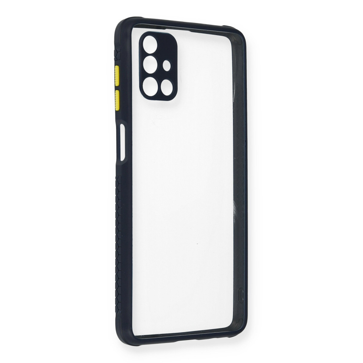 Galaxy M51 Kılıf Miami Şeffaf Silikon - Lacivert