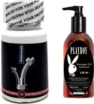 Rekze Maxisize Supplement Erkekler Için 30 Lu 30 Peak Power For Men + Playboy Masaj Yağı