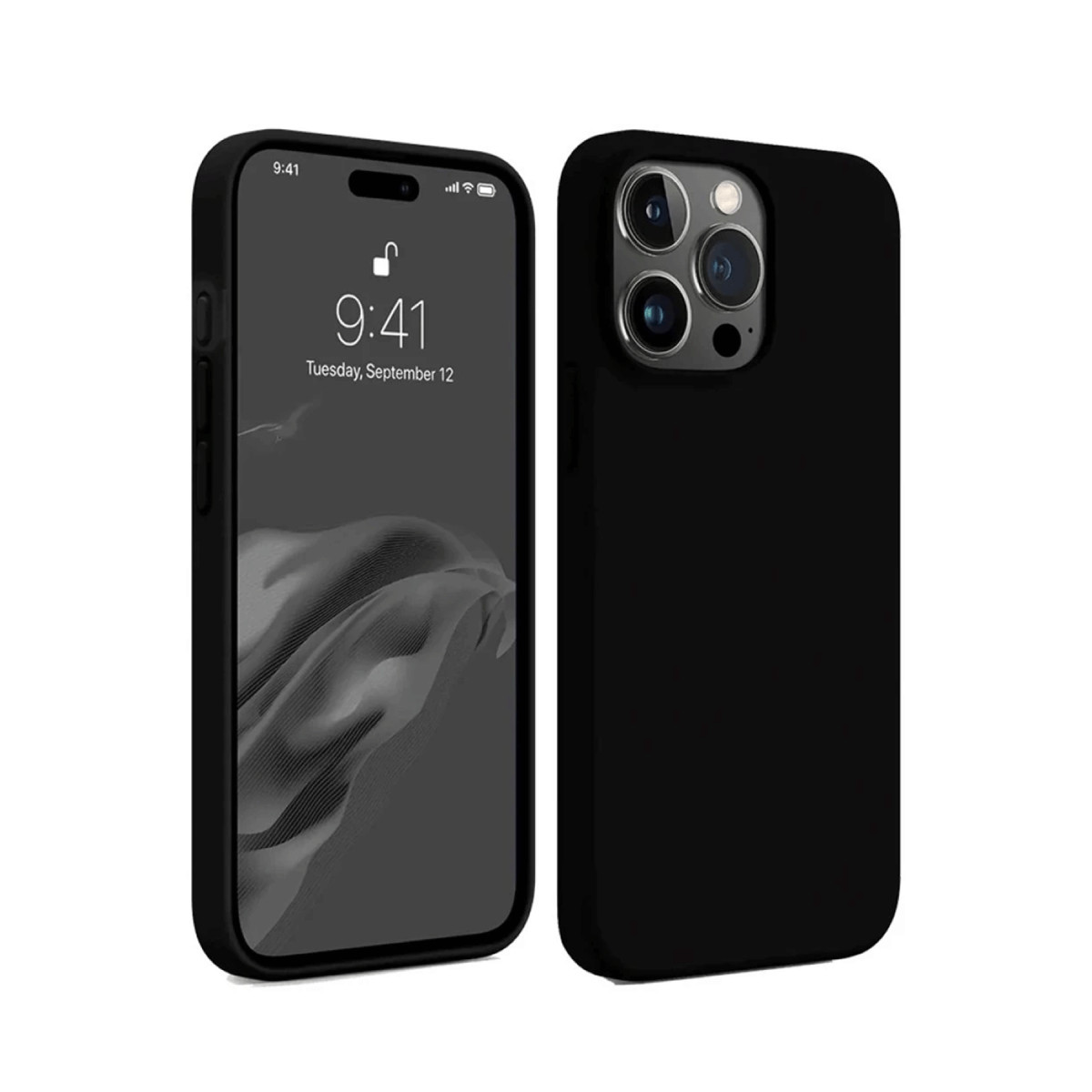 iPhone 15 Pro Max Kılıf First Silikon - Siyah
