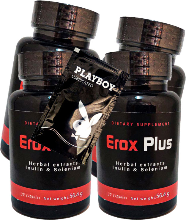 Eroxplus Erkeklere Özel 4 Ad x 30 Lu Perfor.mans Takvıye Destek BRK:030 + He.diye Playboy Kaydıran Jel