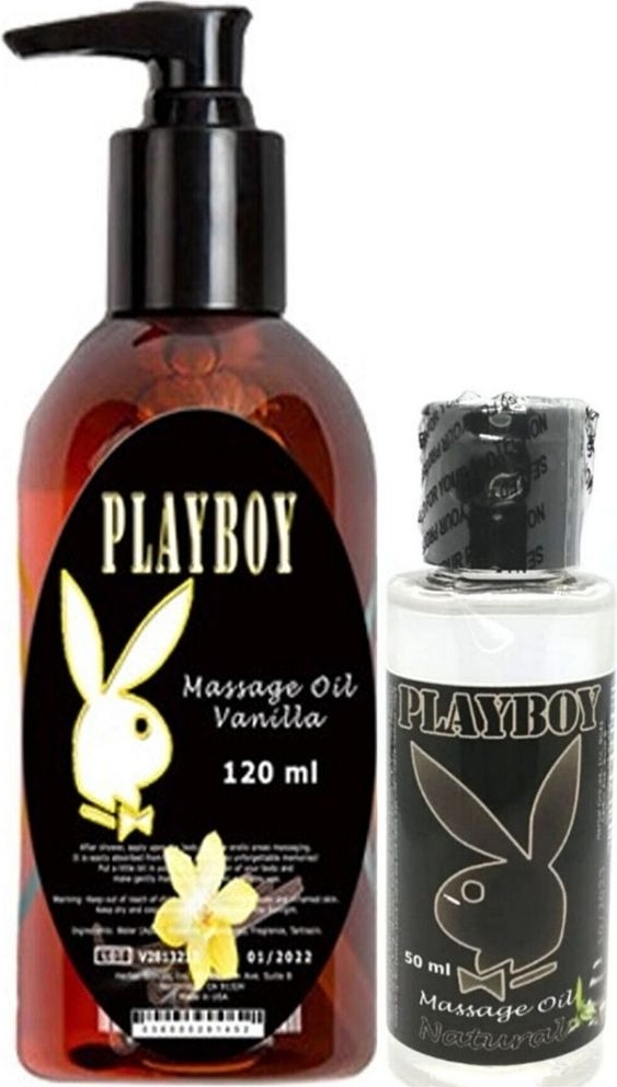 Playboy Aromaterapi Vanilya Massage Oil 120 ml + Natural Aromalı Massage Vücut Masaj Yağı 50 ml