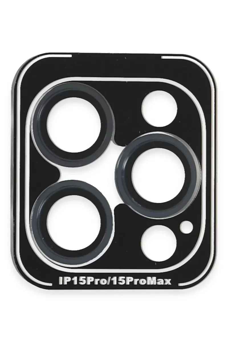 iPhone 15 Pro Max PVD Metal Kamera Lens - Lacivert
