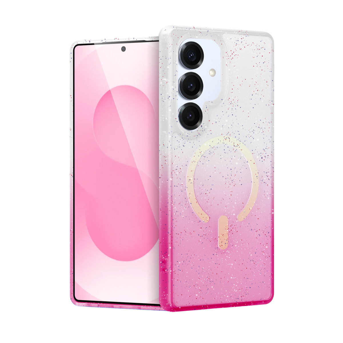 Galaxy S25 Pummel Shiny Magsafe Kapak - Pembe