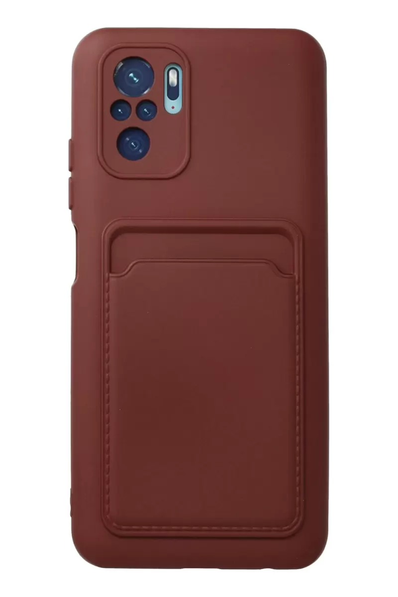 Note 10S Kılıf Kelvin Kartvizitli Silikon - Bordo