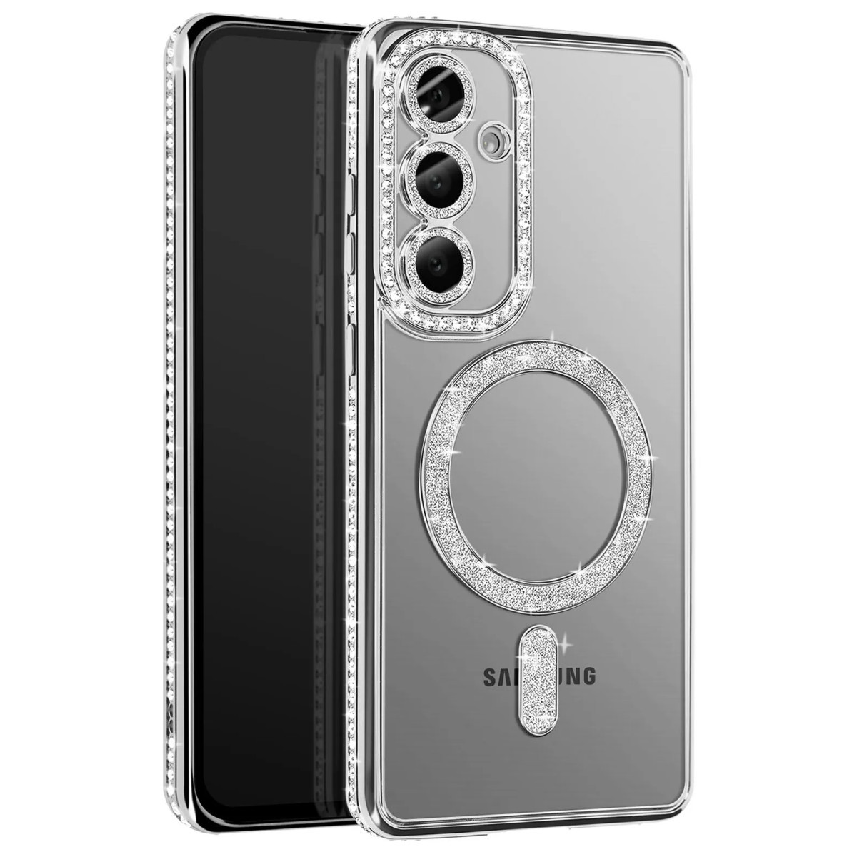 Galaxy S26 Joke Simli Magneticsafe Kılıf - Gümüş