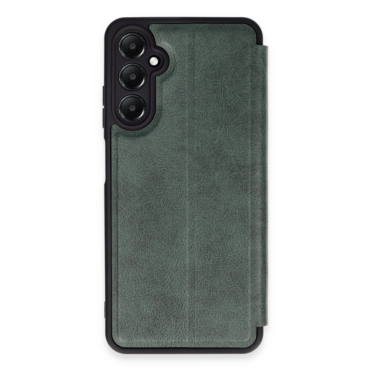 Galaxy A25 5G Kılıf Flip Cover - Koyu Yeşil