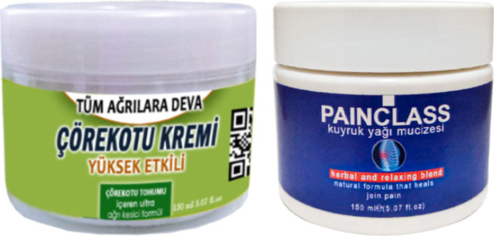 2 Adet Çörek Otu Kremi 150 ml Büyük Boy Krem + 2 Adet Painclass Kuyruk Yağı Kremi 150 ml / Vücut Fıtıkagrilarina