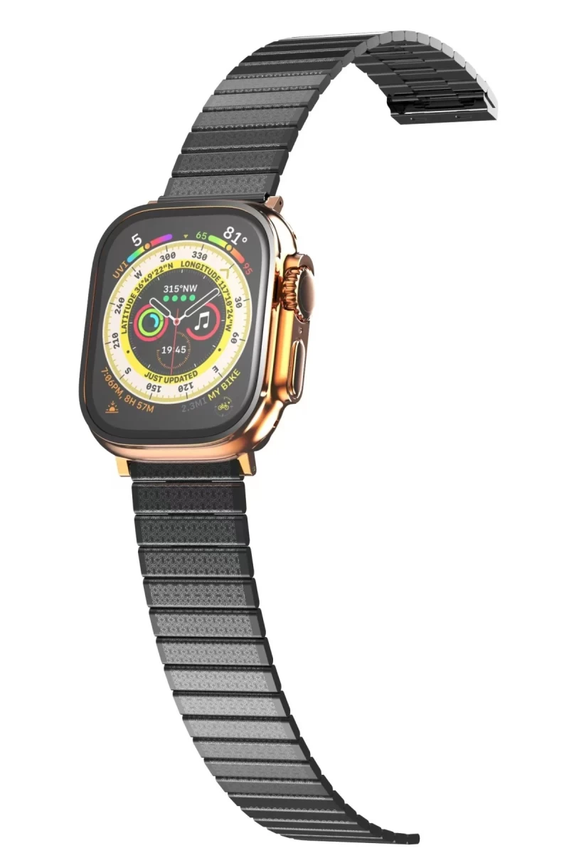 Apple Watch 42mm Uyumlu Made Metal Kordon - Siyah
