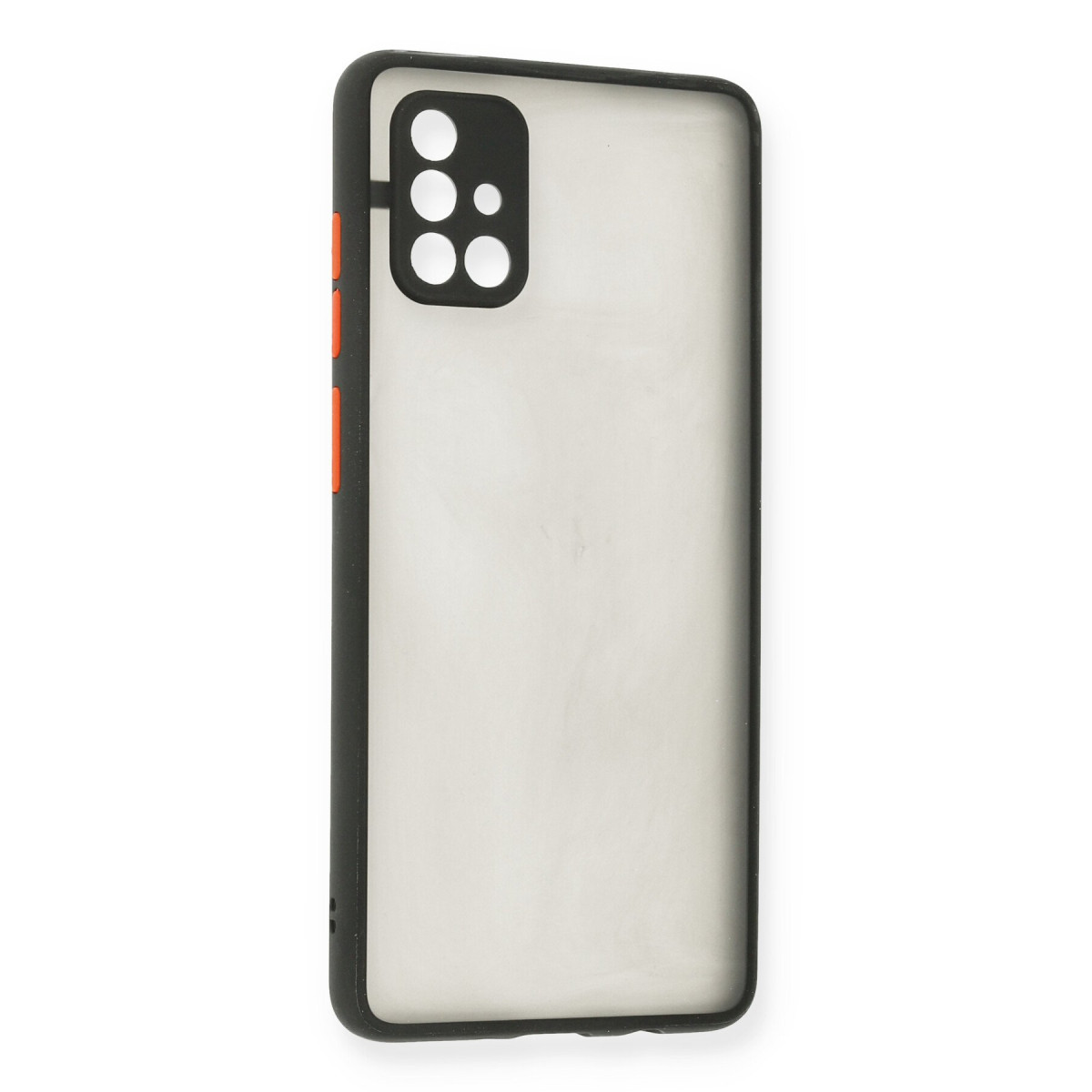 Galaxy A71 Kılıf Montreal Silikon Kapak - Siyah
