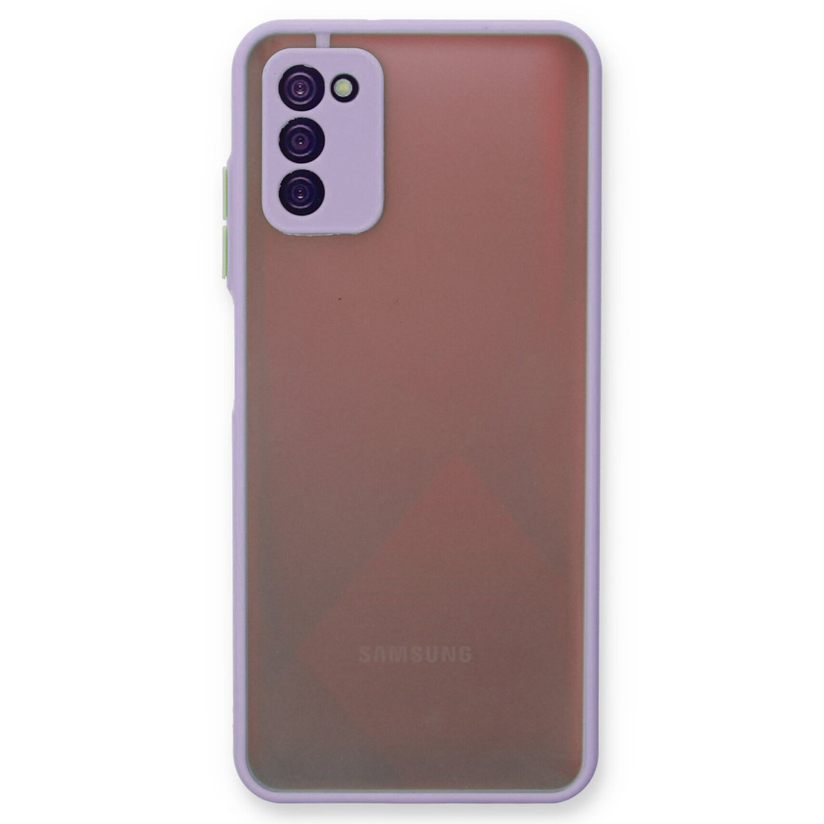 Galaxy A03S Kılıf Montreal Silikon Kapak - Mor