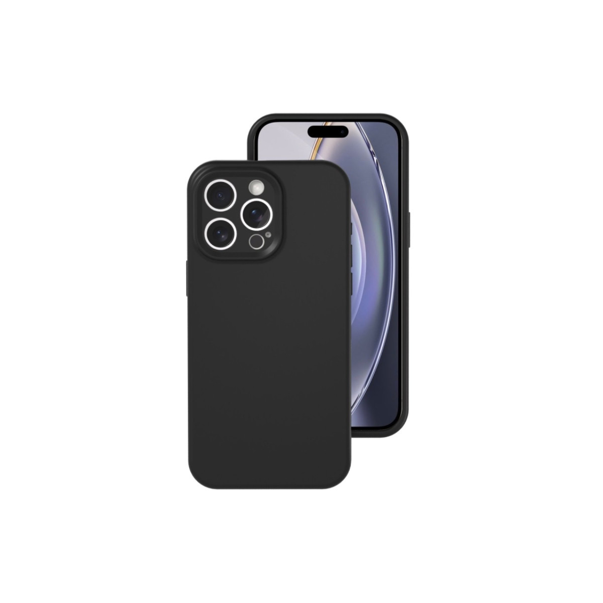 iPhone 16 Pro Kılıf Nano içi Kadife Silikon - Siyah